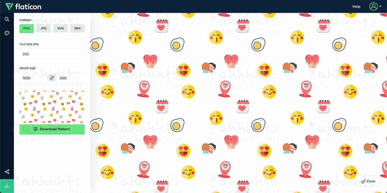 Icons Pattern by Flaticon：以Flaticon 图标制作背景图片