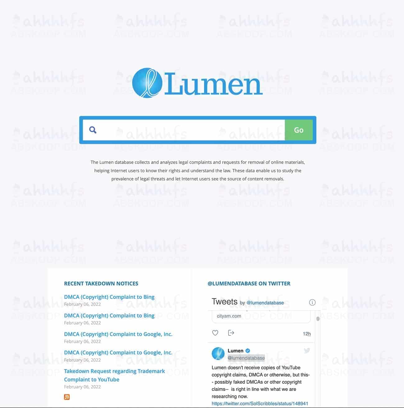 Lumen-网络上删除内容的请求的数据库