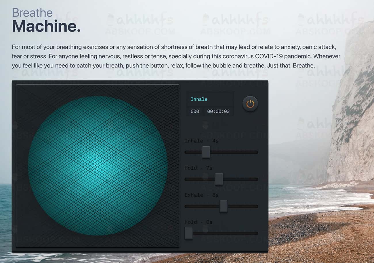 Breathe Machine 在线呼吸机器 缓解压力 放松心情