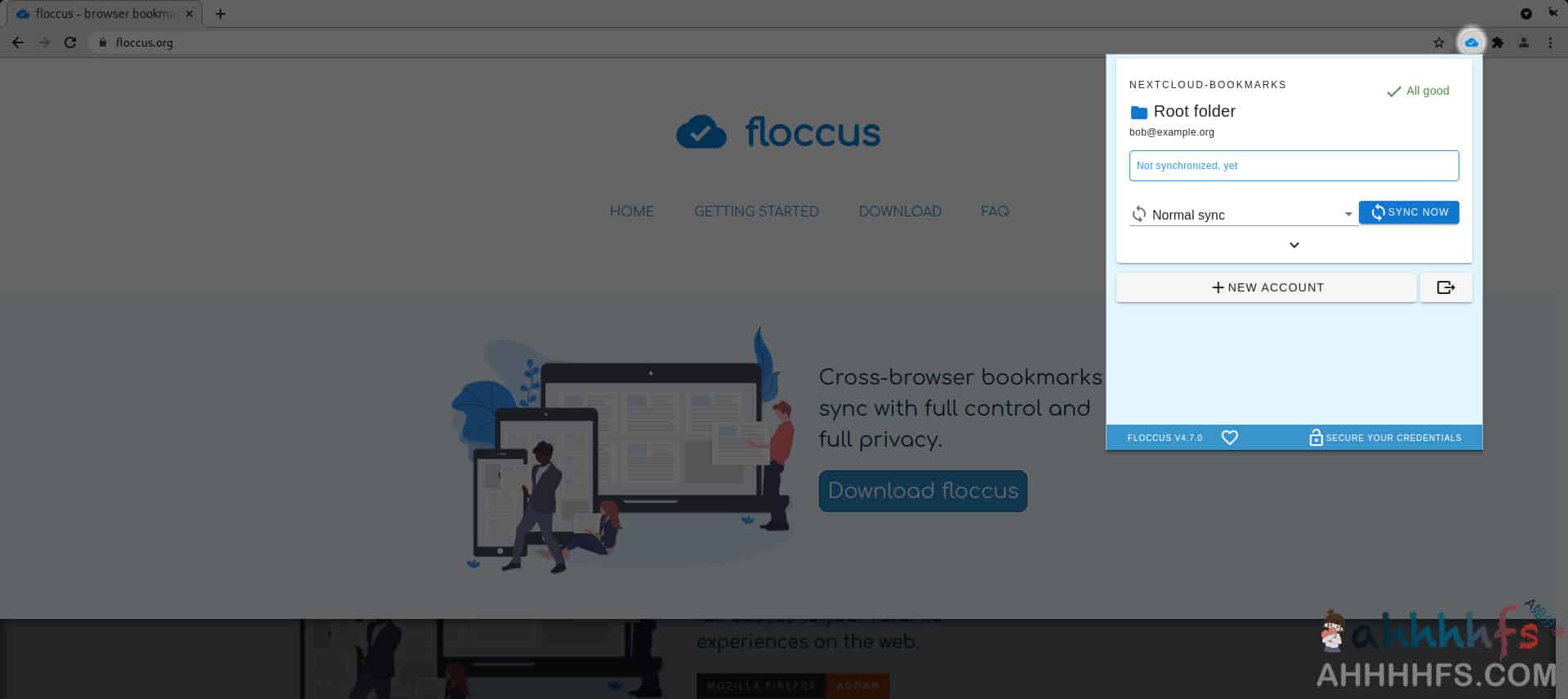 floccus 跨浏览器和设备书签同步工具